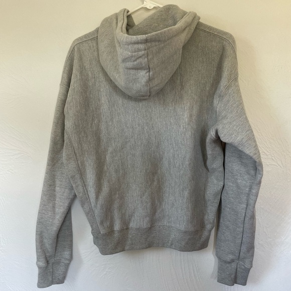 NWT Champion Reverse Weave Womens Pullover Hoodie Gray Small Embroidered Logo - Picture 4 of 6